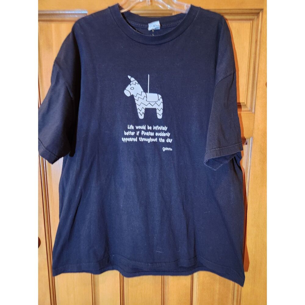 Alstyle Apparel Black Piñata T-Shirt with Uplifting Comment Size 2XL